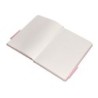 Cuaderno con gomilla antartik notes tapa dura a5 hojas puntos rosa pastel 100 hojas 80 gr fsc