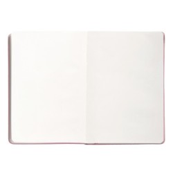Cuaderno con gomilla antartik notes tapa dura a5 hojas lisas rosa pastel 100 hojas 80 gr fsc