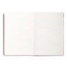 Cuaderno con gomilla antartik notes tapa dura a5 hojas lisas rosa pastel 100 hojas 80 gr fsc