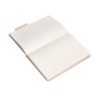 Cuaderno con gomilla antartik notes tapa dura a5 hojas lisas rosa pastel 100 hojas 80 gr fsc