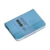 Cuaderno con gomilla antartik notes tapa dura a7 hojas lisas azul claro 80 hojas 80 gr fsc
