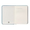 Cuaderno con gomilla antartik notes tapa dura a7 hojas lisas azul claro 80 hojas 80 gr fsc