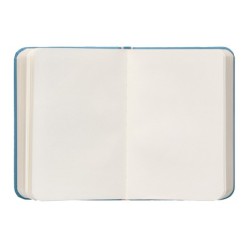 Cuaderno con gomilla antartik notes tapa dura a7 hojas lisas azul claro 80 hojas 80 gr fsc