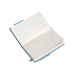 Cuaderno con gomilla antartik notes tapa dura a6 hojas cuadricula azul claro 100 hojas 80 gr fsc