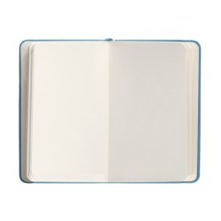 Cuaderno con gomilla antartik notes tapa dura a6 hojas rayas azul claro 100 hojas 80 gr fsc