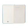 Cuaderno con gomilla antartik notes tapa dura a6 hojas lisas azul claro 100 hojas 80 gr fsc