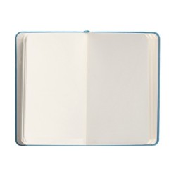 Cuaderno con gomilla antartik notes tapa dura a6 hojas lisas azul claro 100 hojas 80 gr fsc