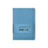 Cuaderno con gomilla antartik notes tapa dura a5 hojas cuadricula azul claro 100 hojas 80 gr fsc