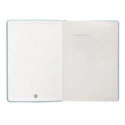 Cuaderno con gomilla antartik notes tapa dura a5 hojas cuadricula azul claro 100 hojas 80 gr fsc