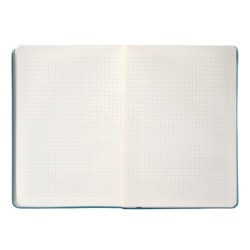 Cuaderno con gomilla antartik notes tapa dura a5 hojas cuadricula azul claro 100 hojas 80 gr fsc