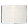 Cuaderno con gomilla antartik notes tapa dura a5 hojas cuadricula azul claro 100 hojas 80 gr fsc