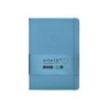 Cuaderno con gomilla antartik notes tapa dura a5 hojas rayas azul claro 100 hojas 80 gr fsc