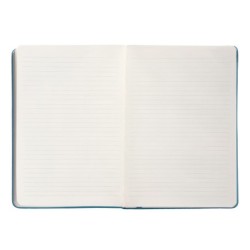 Cuaderno con gomilla antartik notes tapa dura a5 hojas rayas azul claro 100 hojas 80 gr fsc