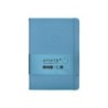 Cuaderno con gomilla antartik notes tapa dura a5 hojas lisas azul claro 100 hojas 80 gr fsc