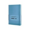 Cuaderno con gomilla antartik notes tapa dura a5 hojas lisas azul claro 100 hojas 80 gr fsc