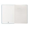 Cuaderno con gomilla antartik notes tapa dura a5 hojas lisas azul claro 100 hojas 80 gr fsc