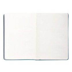 Cuaderno con gomilla antartik notes tapa dura a5 hojas lisas azul claro 100 hojas 80 gr fsc