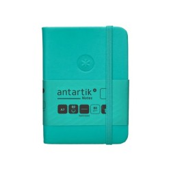 Cuaderno con gomilla antartik notes tapa dura a7 hojas lisas turquesa 80 hojas 80 gr fsc
