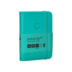 Cuaderno con gomilla antartik notes tapa dura a7 hojas lisas turquesa 80 hojas 80 gr fsc