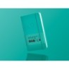 Cuaderno con gomilla antartik notes tapa dura a6 hojas cuadricula turquesa 100 hojas 80 gr fsc