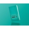 Cuaderno con gomilla antartik notes tapa dura a6 hojas rayas turquesa 100 hojas 80 gr fsc