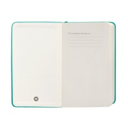 Cuaderno con gomilla antartik notes tapa dura a6 hojas lisas turquesa 100 hojas 80 gr fsc