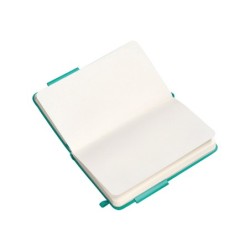 Cuaderno con gomilla antartik notes tapa dura a6 hojas lisas turquesa 100 hojas 80 gr fsc