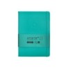Cuaderno con gomilla antartik notes tapa dura a5 hojas cuadricula turquesa 100 hojas 80 gr fsc