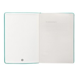 Cuaderno con gomilla antartik notes tapa dura a5 hojas cuadricula turquesa 100 hojas 80 gr fsc