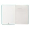 Cuaderno con gomilla antartik notes tapa dura a5 hojas cuadricula turquesa 100 hojas 80 gr fsc