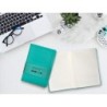 Cuaderno con gomilla antartik notes tapa dura a5 hojas cuadricula turquesa 100 hojas 80 gr fsc