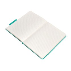 Cuaderno con gomilla antartik notes tapa dura a5 hojas rayas turquesa 100 hojas 80 gr fsc