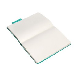 Cuaderno con gomilla antartik notes tapa dura a5 hojas lisas turquesa 100 hojas 80 gr fsc
