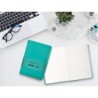 Cuaderno con gomilla antartik notes tapa dura a5 hojas lisas turquesa 100 hojas 80 gr fsc