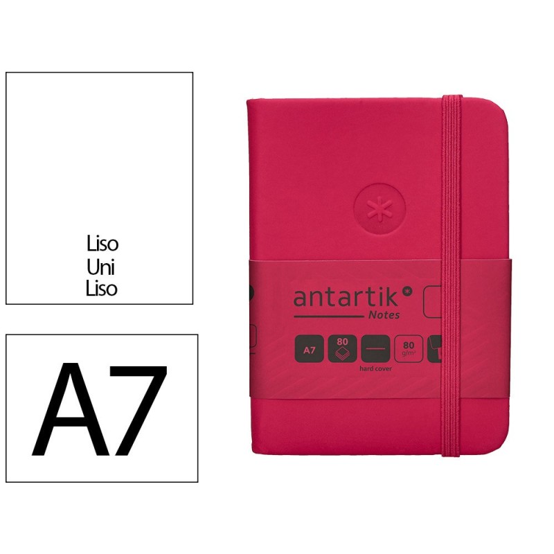 Cuaderno con gomilla antartik notes tapa dura a7 hojas lisas burdeos 80 hojas 80 gr fsc Cuaderno con gomilla antartik notes tapa dura a7 hojas lisas burdeos 80 hojas 80 gr fsc