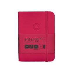 Cuaderno con gomilla antartik notes tapa dura a7 hojas lisas burdeos 80 hojas 80 gr fsc