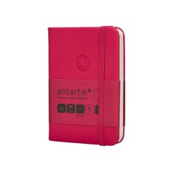 Cuaderno con gomilla antartik notes tapa dura a7 hojas lisas burdeos 80 hojas 80 gr fsc