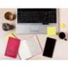 Cuaderno con gomilla antartik notes tapa dura a6 hojas rayas burdeos 100 hojas 80 gr fsc