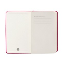 Cuaderno con gomilla antartik notes tapa dura a6 hojas lisas burdeos 100 hojas 80 gr fsc