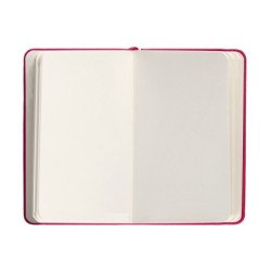 Cuaderno con gomilla antartik notes tapa dura a6 hojas lisas burdeos 100 hojas 80 gr fsc