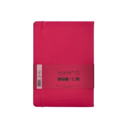 Cuaderno con gomilla antartik notes tapa dura a5 hojas cuadricula burdeos 100 hojas 80 gr fsc