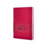 Cuaderno con gomilla antartik notes tapa dura a5 hojas cuadricula burdeos 100 hojas 80 gr fsc
