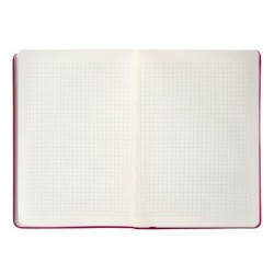 Cuaderno con gomilla antartik notes tapa dura a5 hojas cuadricula burdeos 100 hojas 80 gr fsc