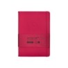 Cuaderno con gomilla antartik notes tapa dura a5 hojas rayas burdeos 100 hojas 80 gr fsc