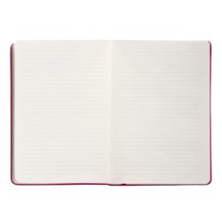 Cuaderno con gomilla antartik notes tapa dura a5 hojas rayas burdeos 100 hojas 80 gr fsc