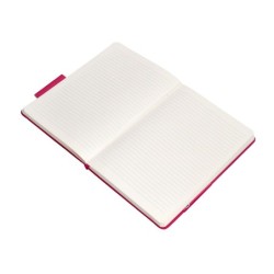 Cuaderno con gomilla antartik notes tapa dura a5 hojas rayas burdeos 100 hojas 80 gr fsc