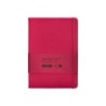 Cuaderno con gomilla antartik notes tapa dura a5 hojas puntos burdeos 100 hojas 80 gr fsc