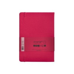 Cuaderno con gomilla antartik notes tapa dura a5 hojas puntos burdeos 100 hojas 80 gr fsc