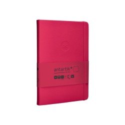 Cuaderno con gomilla antartik notes tapa dura a5 hojas lisas burdeos 100 hojas 80 gr fsc