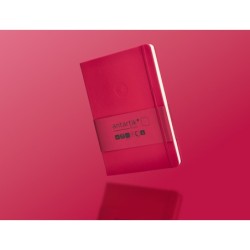 Cuaderno con gomilla antartik notes tapa dura a5 hojas lisas burdeos 100 hojas 80 gr fsc